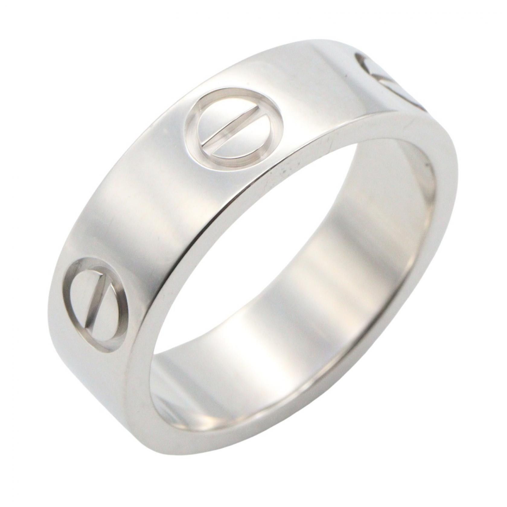 Cartier Cartier Cartier Love Au750 White Gold Ring Size 7.5 Precious Metal Ring DUTY FREE for USA Size ONE SIZE - 1 Thumbnail