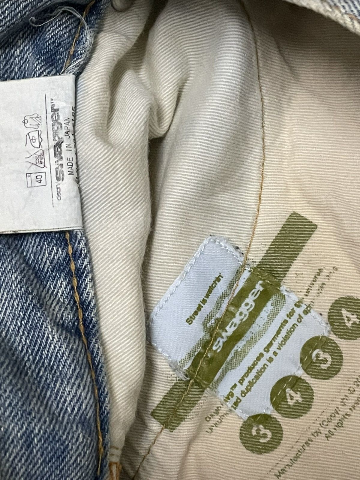 Swagger VINTAGE SWAGGER OG 90S JAPAN DESIGNER MUDWASH BAGGY DENIM Size US 35 - 18 Thumbnail
