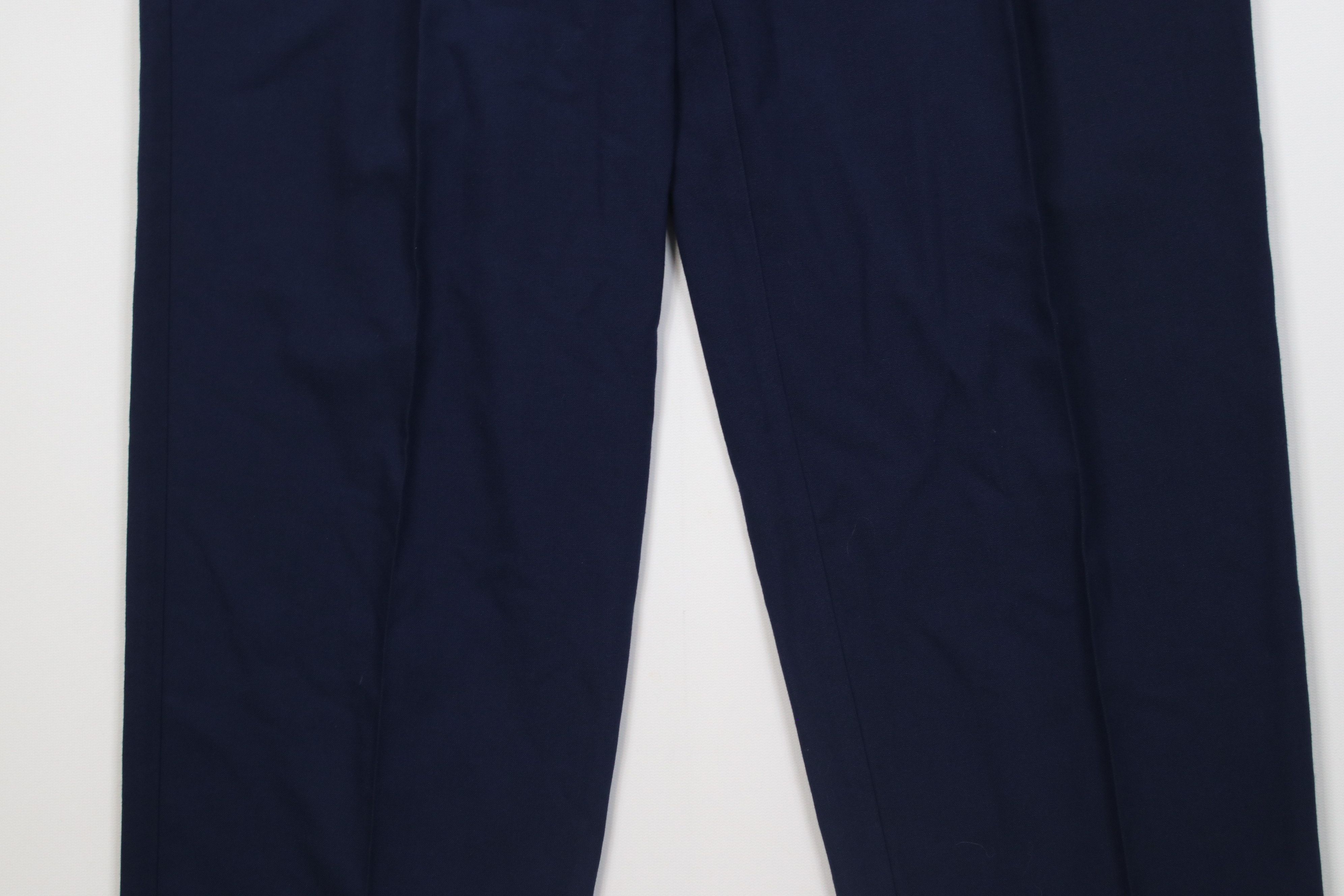 Vintage Vintage 90s Streetwear Knit High Waisted Chino Pants Blue Size US 34 / EU 50 - 3 Thumbnail