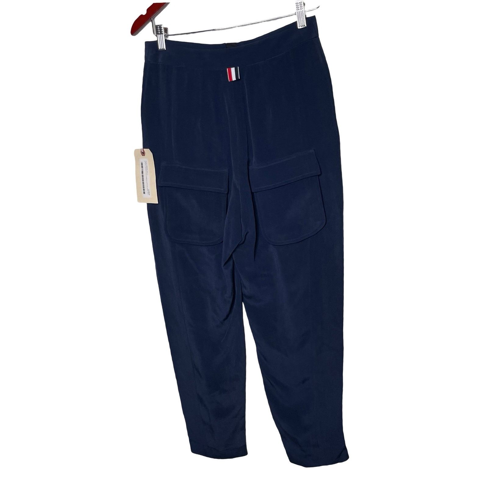 Thom Browne Thom Browne Norfolk High Waist Trouser Navy Blue Womens 2 Size 26" / US 2 / IT 38 - 2 Thumbnail