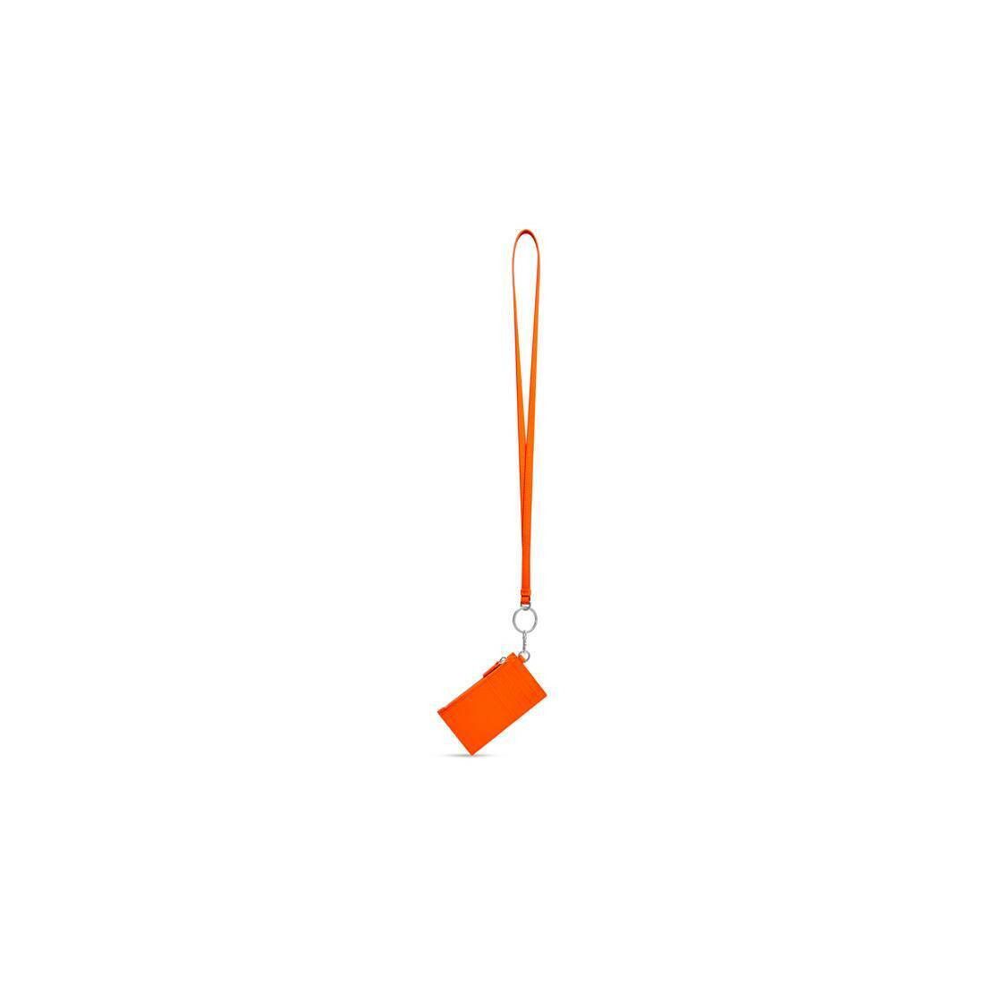 Balenciaga o1srvl11e0526 Size: OS / Cash Card Case On Keychain Orange Size ONE SIZE - 2 Thumbnail