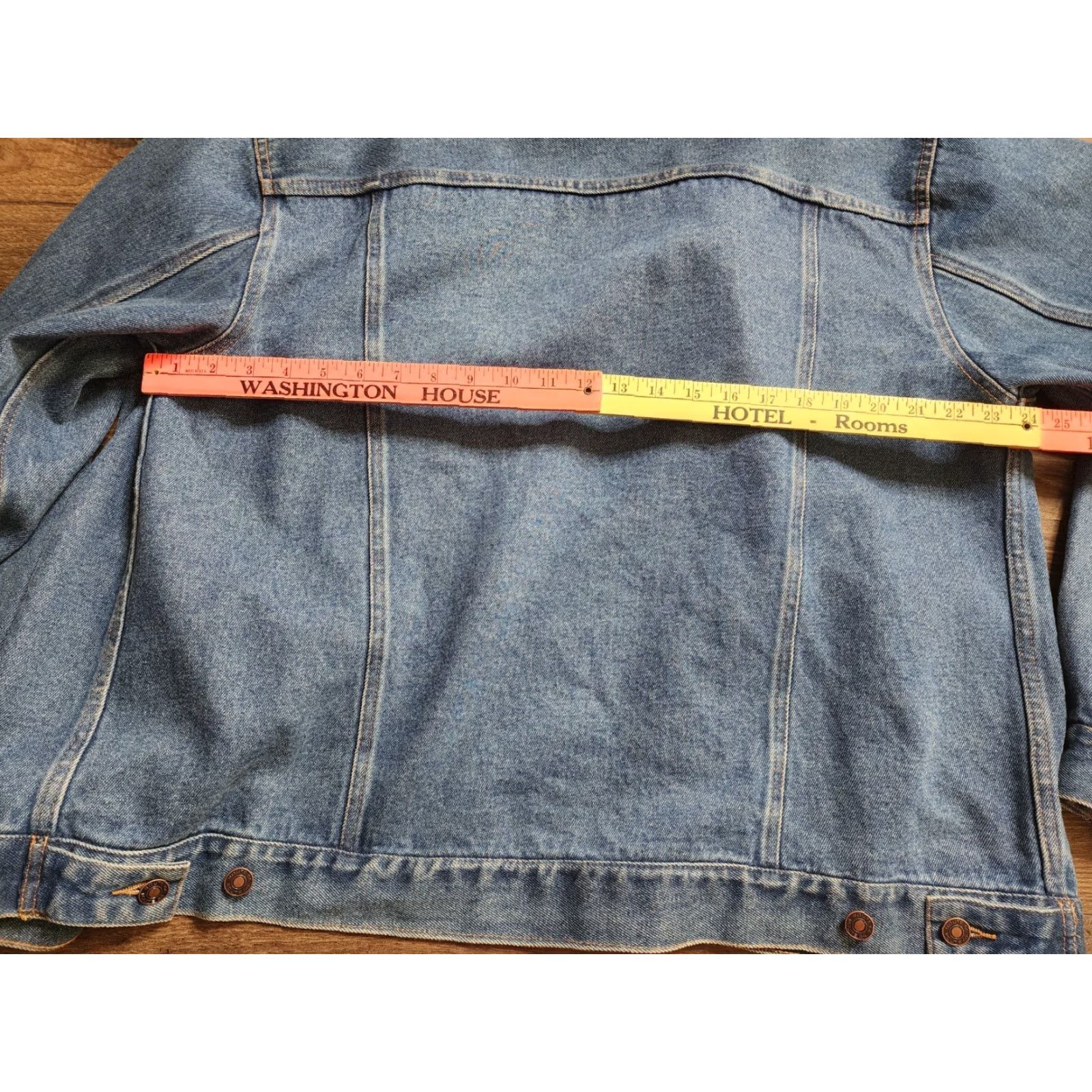 Route 66 VINTAGE Route 66 Jacket Mens L Blue Denim 90s Jean Distressed Jeanswear Size US 33 - 7 Thumbnail