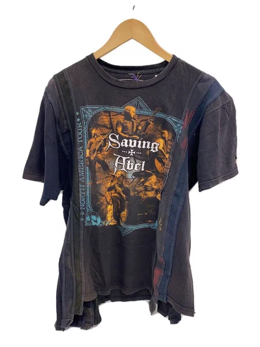 image of Needles Heavy Metal Reconstructed Rebuild Tee in Black, Men's (Size Medium)