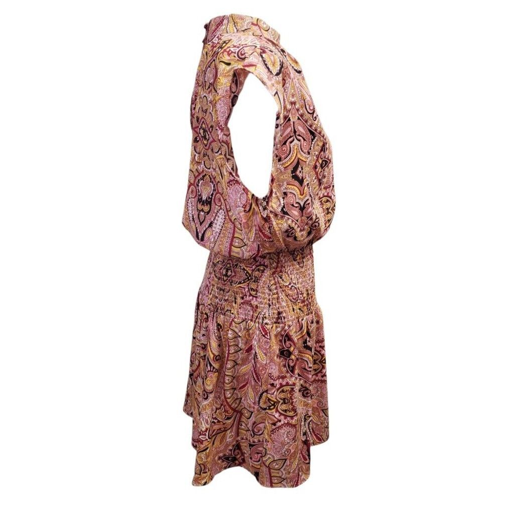 Express Express Womens Cap Sleeve Multicolor Paisley Dress Medium Size M / US 6-8 / IT 42-44 - 4 Thumbnail