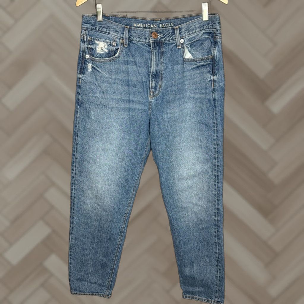 American Eagle Outfitters American Eagle Jeans Womens 90's Slim Boyfriend 2 HIgh Rise Distressed Size 26" / US 2 / IT 38 - 1 Thumbnail