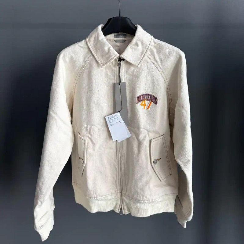 Dior Dior Cream Cotton Men's Jacket 0089 Size US L / EU 52-54 / 3 - 1 Thumbnail