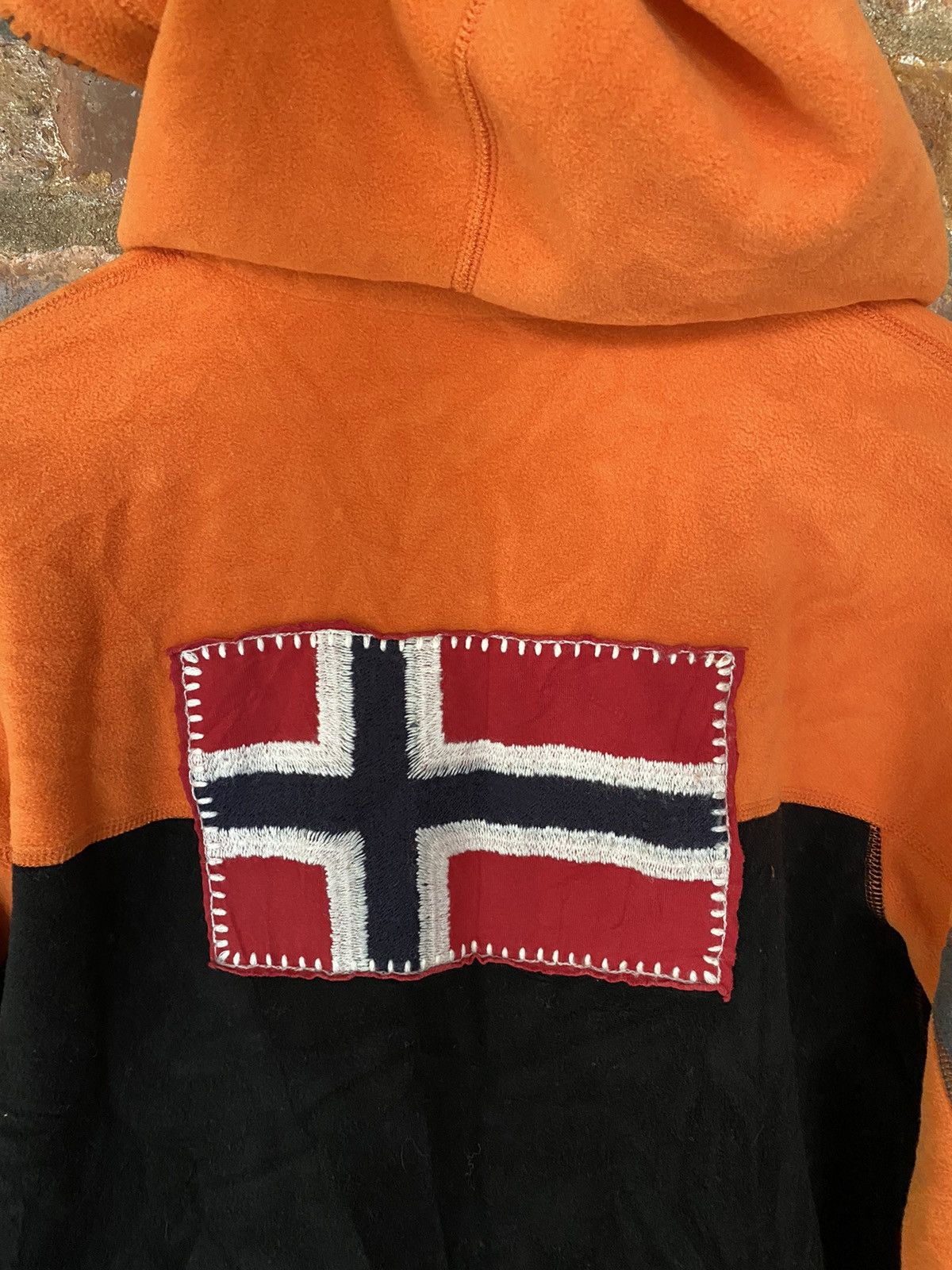 Napapijri Vtg Napapijri Fleece Color Block Big logo Size US S / EU 44-46 / 1 - 13 Thumbnail