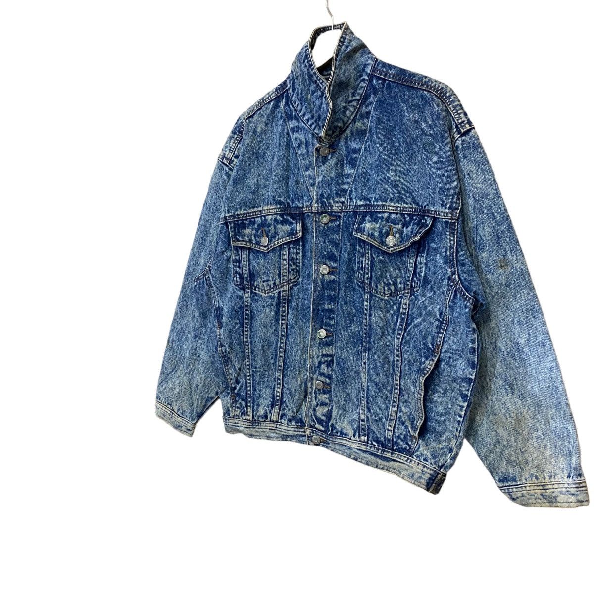 Japanese Brand VINTAGE SUPERWASHDENIM ACID WASH 13oz DENIM JACKET Size US M / EU 48-50 / 2 - 3 Thumbnail