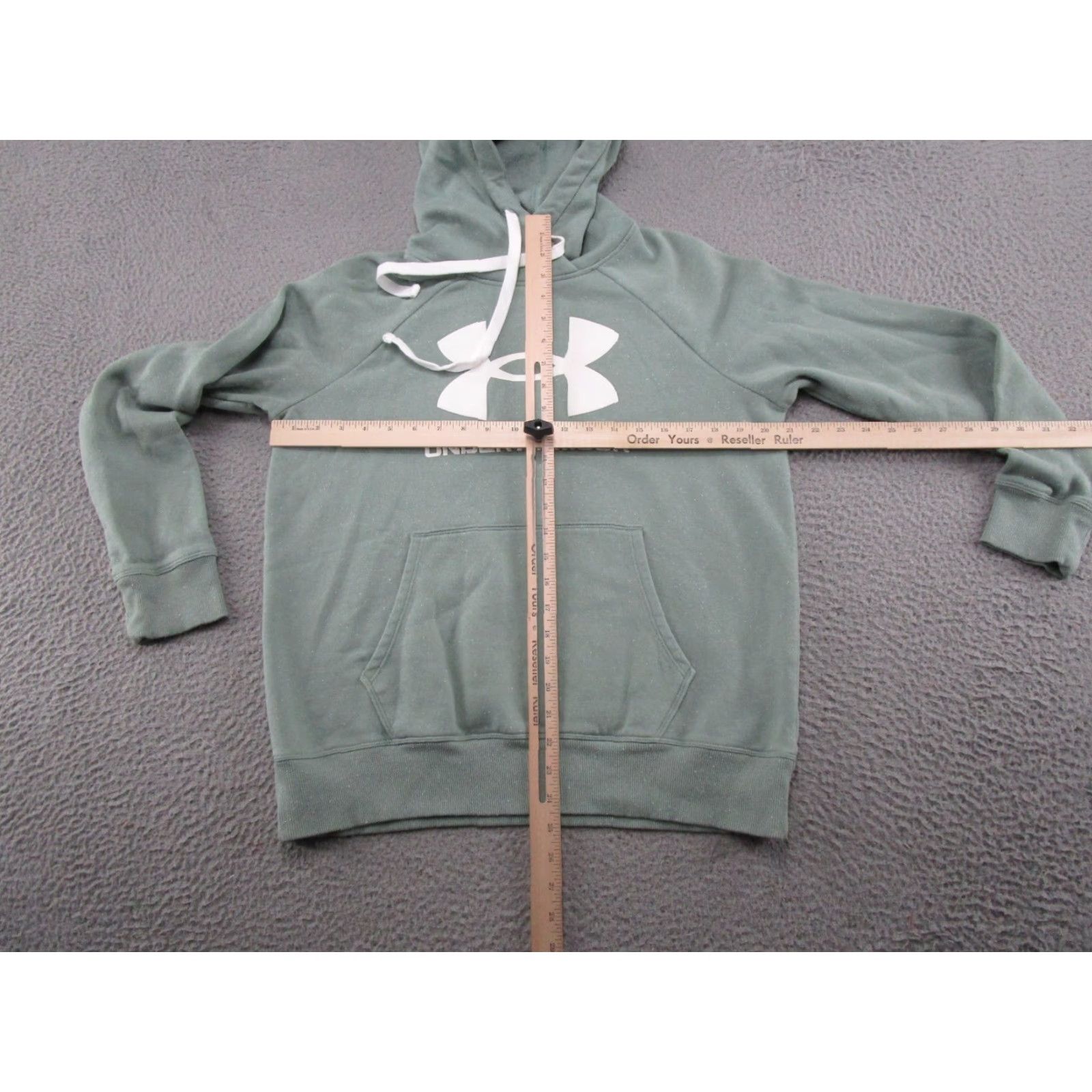 Under Armour UA Women's Rival Fleece Logo Hoodie Green Sweatshirt Size S Pullover Size S / US 4 / IT 40 - 6 Thumbnail