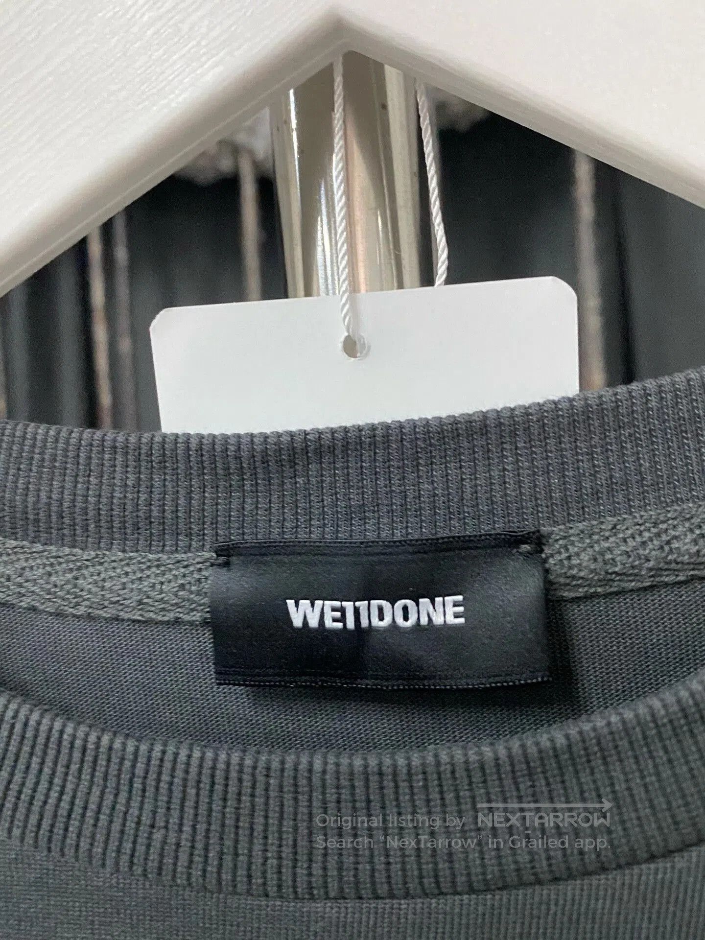 WE11DONE we11 done long sleeve shirt in gray. Size US S / EU 44-46 / 1 - 5 Thumbnail