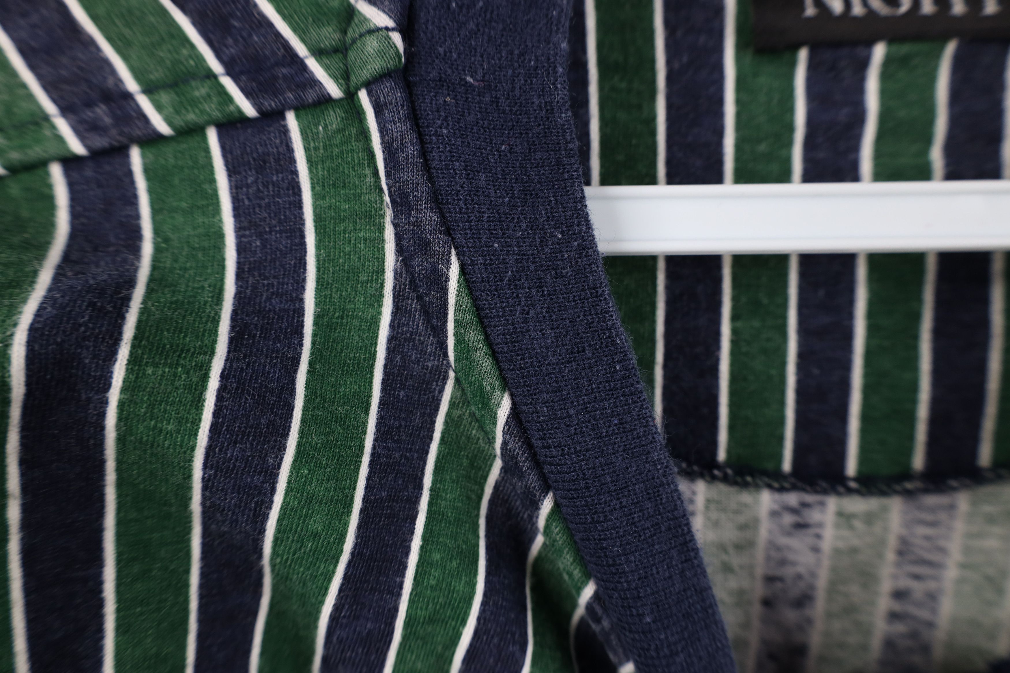 Vintage Vintage 90s Streetwear Striped Long Sleeve Henley T-Shirt Size US XXL / EU 58 / 5 - 5 Thumbnail