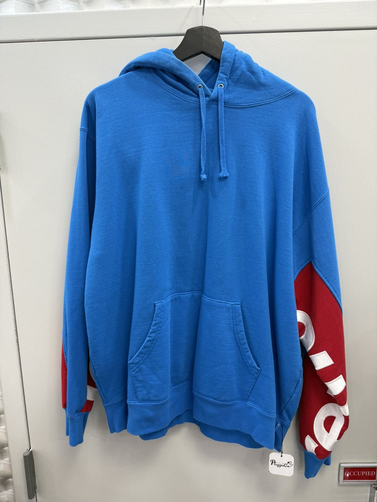 Supreme Blue Logo Hoodie