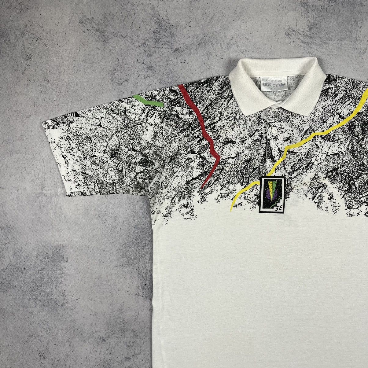 Adidas Vintage Adidas crazy polo shirt 90’s Size US M / EU 48-50 / 2 - 6 Thumbnail