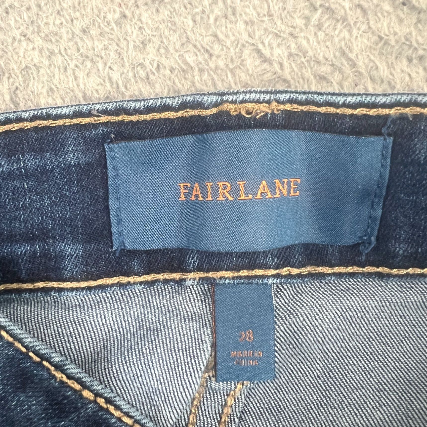 Denime VINTAGE Fairlane Jeans Women Skate Skinny Cropped 30 Inseam Blue Denim 30 Stretch Slim Non-Defining Womens Size 29" - 5 Thumbnail