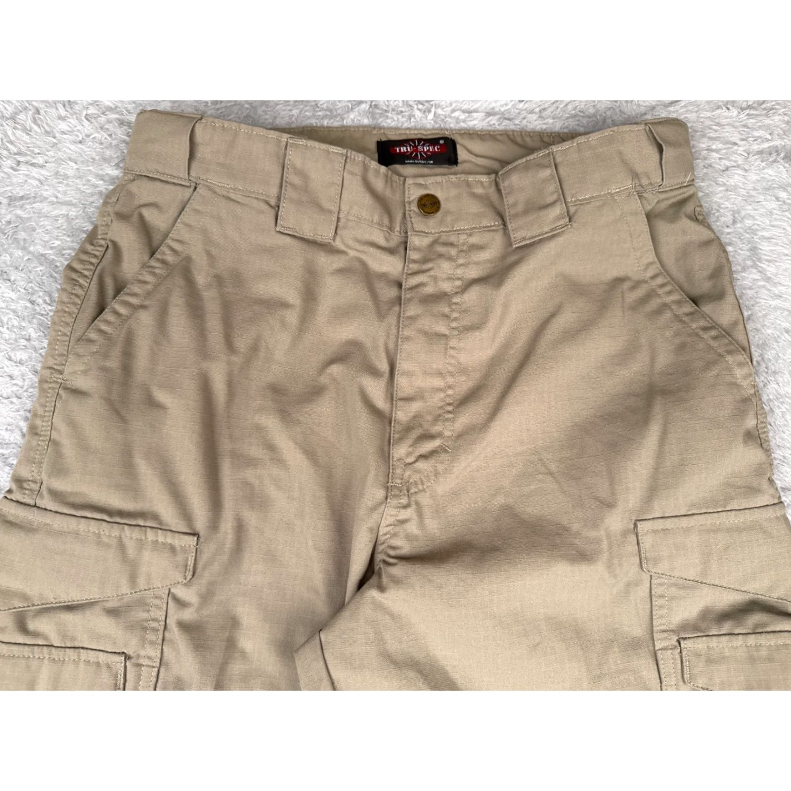 Doublet Tru-Spec Tactical Pants Men 32 Beige 32x32 Double Knee Zip Rip-Stop Fabric Size US 32 / EU 48 - 4 Thumbnail