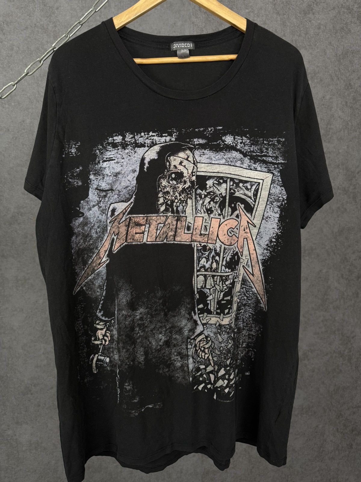 Band Tees × Metallica Metallica rock band skulls overprinted tee Size US XL / EU 56 / 4 - 4 Thumbnail