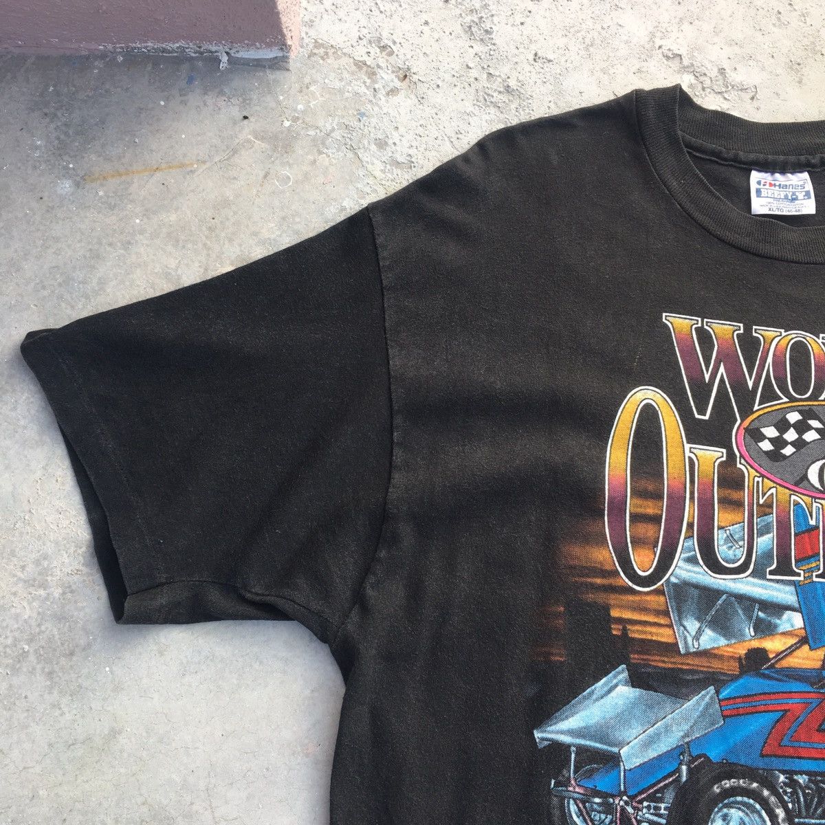 Gear for Sports × Hanes Vintage World Of Outlaws Single Stitch Size US XL / EU 56 / 4 - 4 Thumbnail