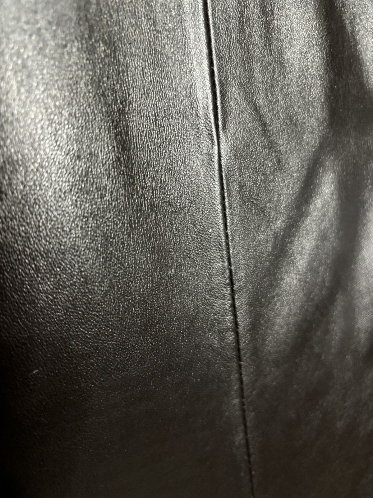 Genuine Leather × Vintage Vintage 1990s Dark Brown Leather Trench Coat Jacket Size L / US 10 / IT 46 - 3 Thumbnail