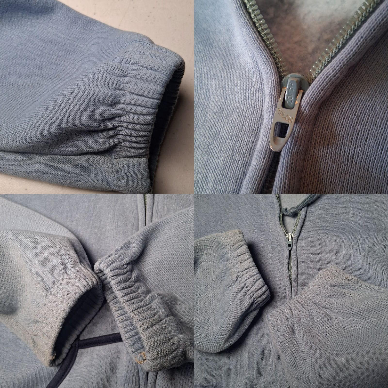 Vintage VINTAGE Topic Knits Hooded Sweatshirt Women L Blue Retro Sport Hoodie Knit Full Zip Pockets Made in USA Mens? Women? Size L / US 10 / IT 46 - 9 Thumbnail
