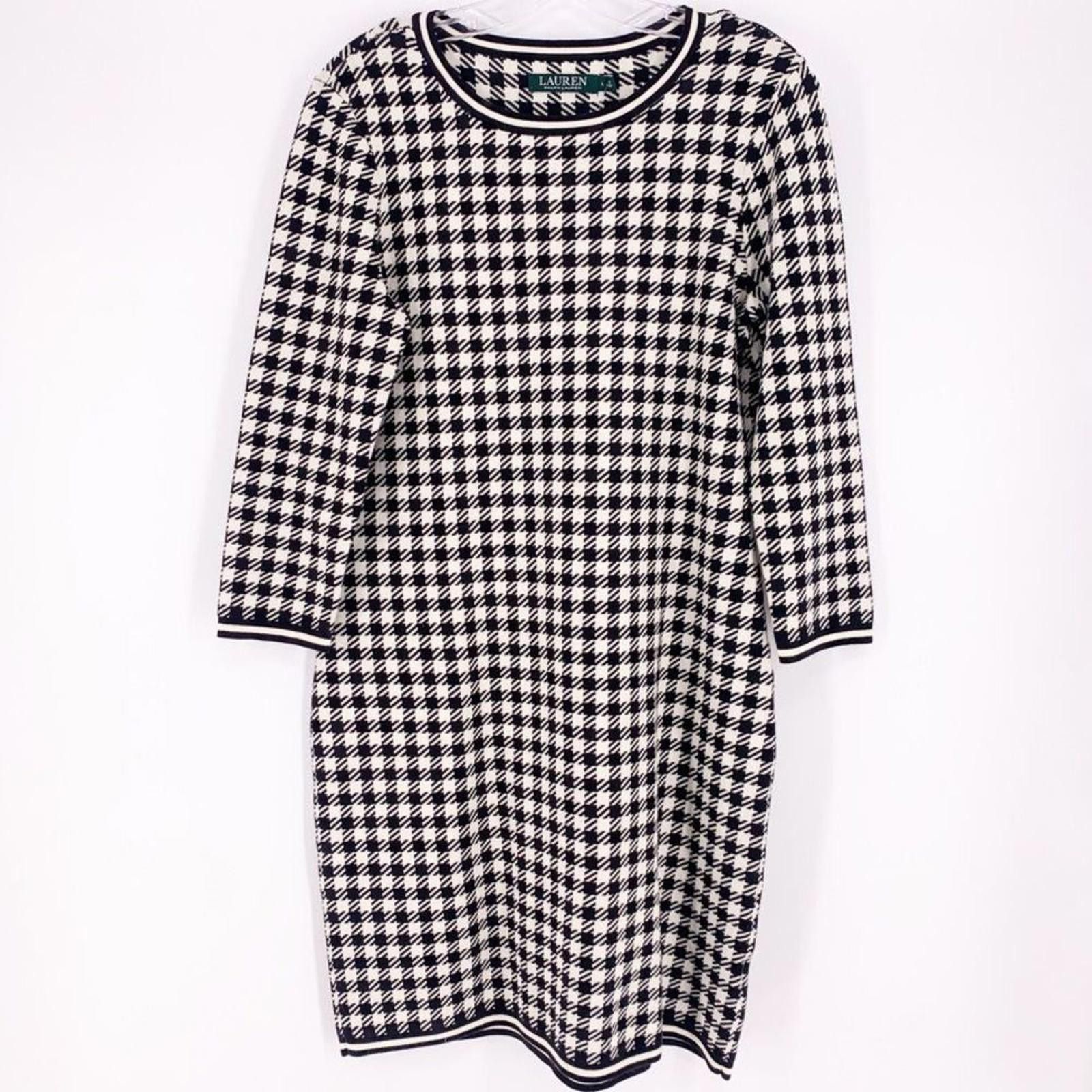 Lauren Ralph Lauren Lauren Ralph Lauren Long Sleeve Sweater Dress Size L / US 10 / IT 46 - 1 Thumbnail