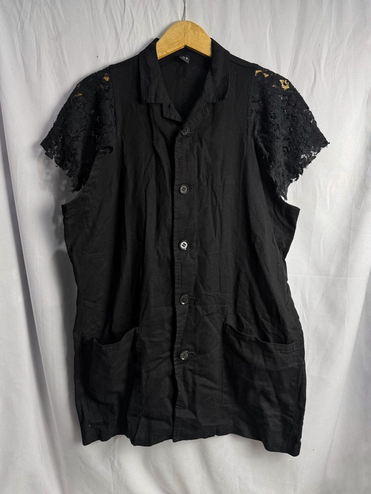 Yohji Yamamoto Y'S Yohji Yamamoto Archived Lace Sleeve Size M / US 6-8 / IT 42-44 - 2 Thumbnail