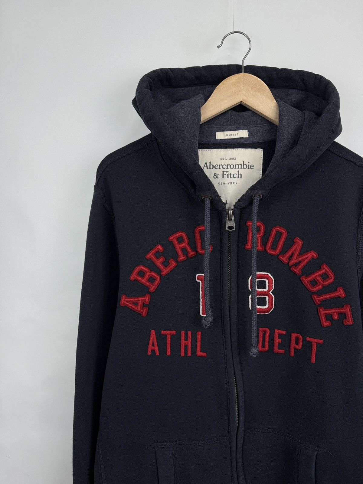 Abercrombie & Fitch 🇺🇸 Y2K Abercrombie Fitch Distressed Hoodie Opium Style Rare Size US L / EU 52-54 / 3 - 3 Thumbnail