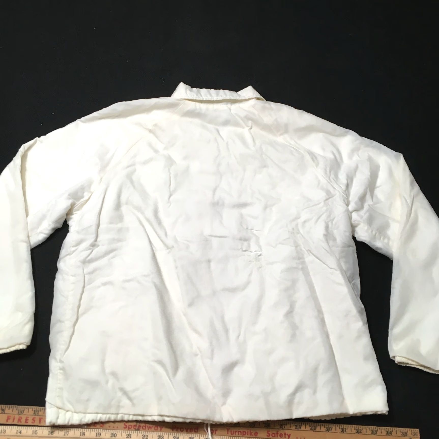 Sears VINTAGE Sears White Fleece Lined Coach Jacket XL 80s Windbreaker Logo Distressed 80s Mens Size US XL / EU 56 / 4 - 7 Thumbnail