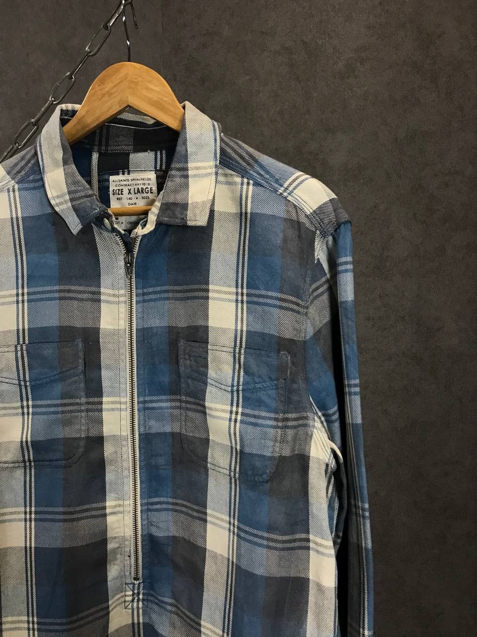Allsaints Allsaints vintage flannel zip shirt Size US XL / EU 56 / 4 - 2 Thumbnail