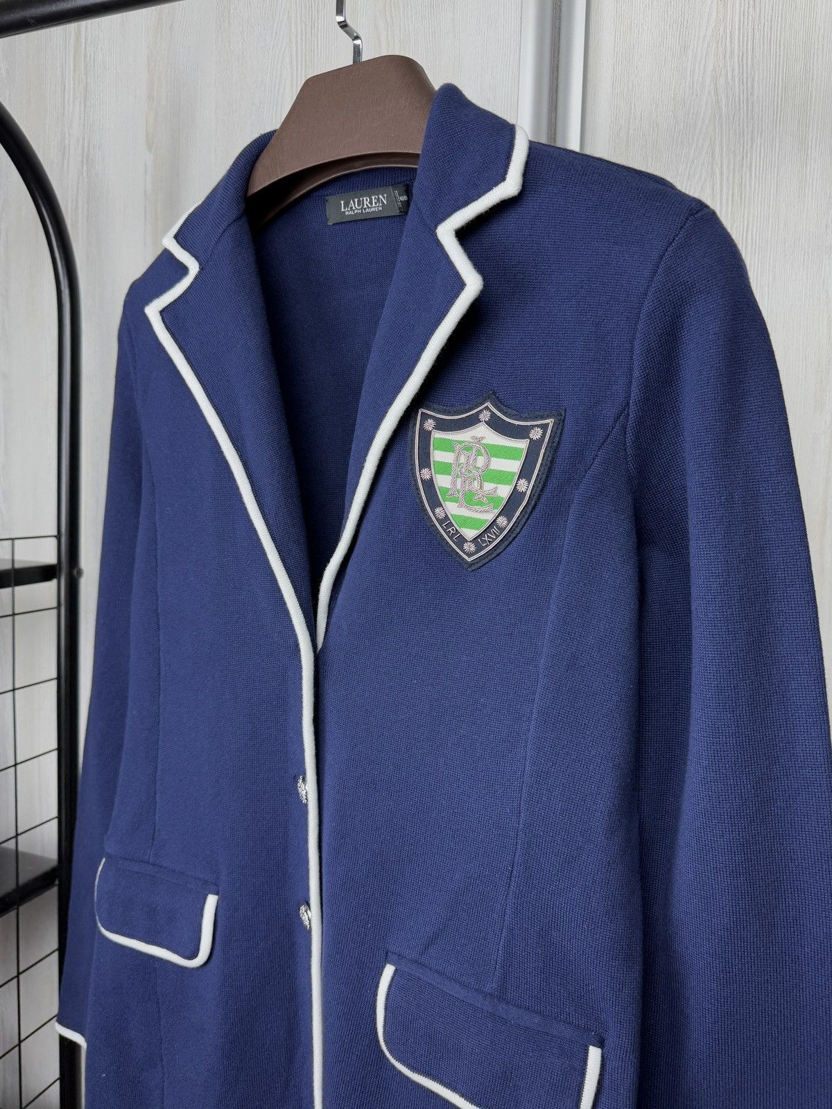 Lauren Ralph Lauren Lauren Ralph Lauren Black Label Combed knitted Blazer Crest Size M / US 6-8 / IT 42-44 - 4 Thumbnail