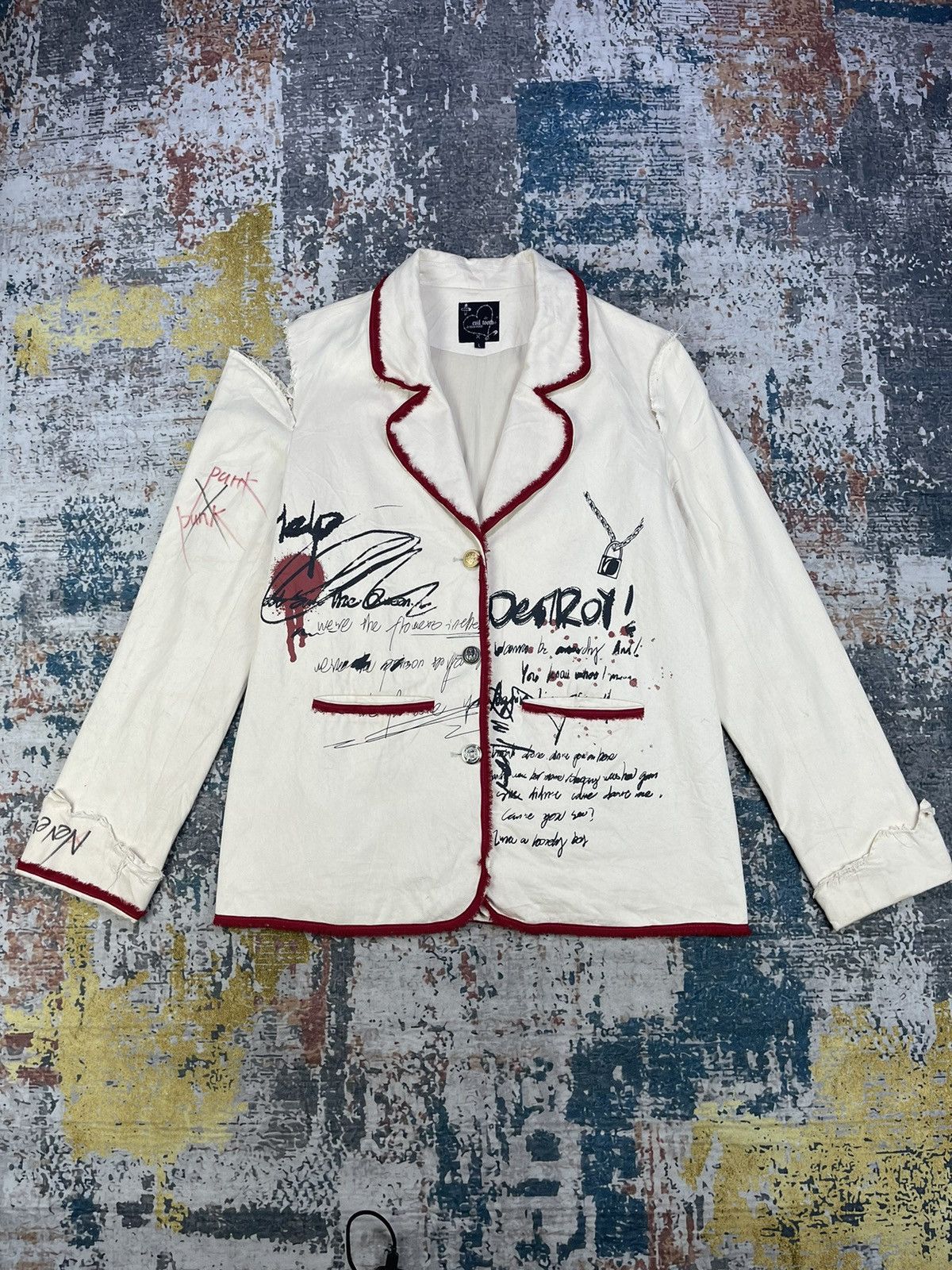 Seditionaries Evil Tooth 2019~2022 Punk Upcycle Jacket Size US M / EU 48-50 / 2 - 16 Thumbnail