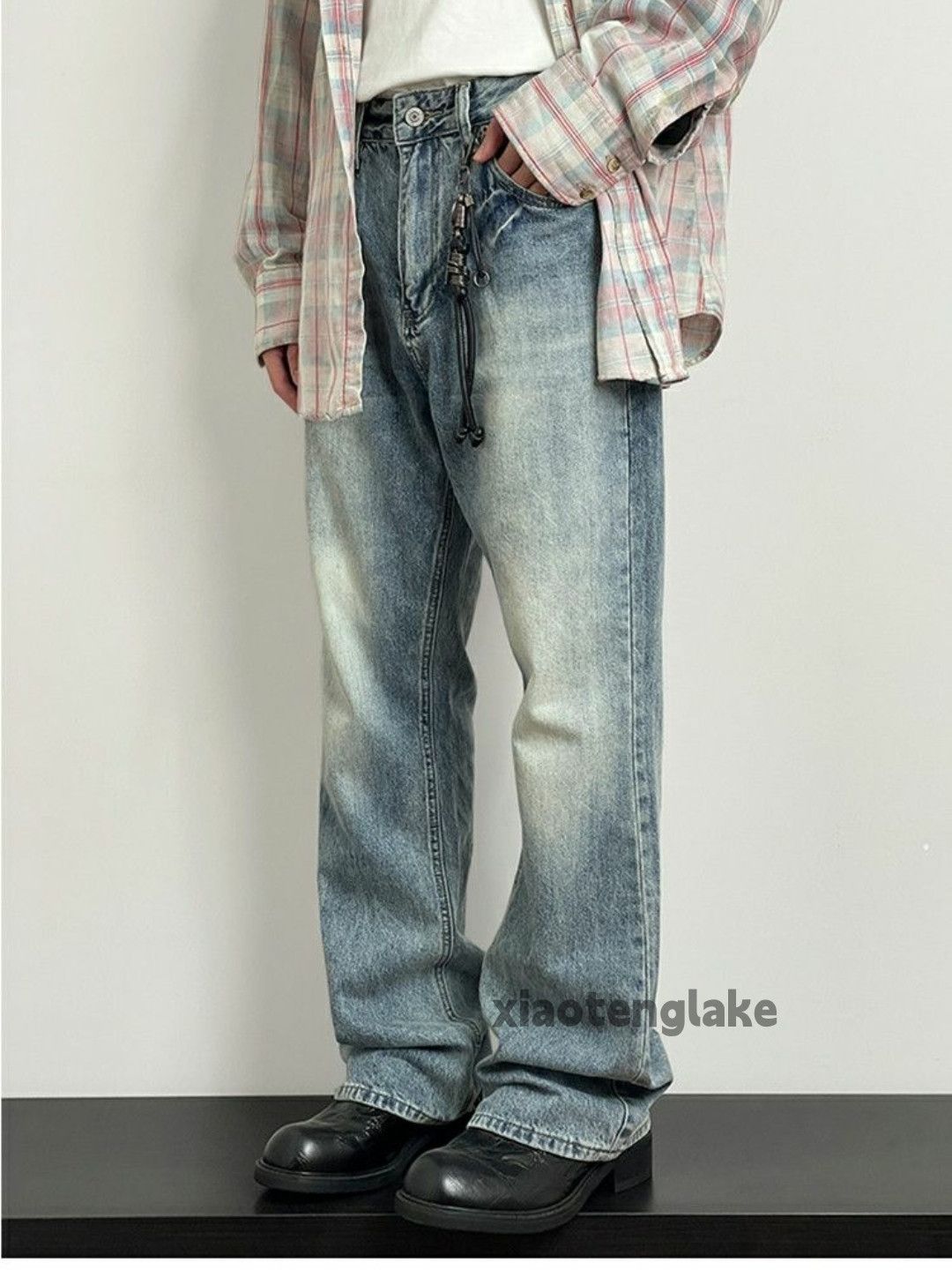 Jean × Vintage washed faded cleanfit yuppie utility bootcut jeans Size US 32 / EU 48 - 2 Thumbnail