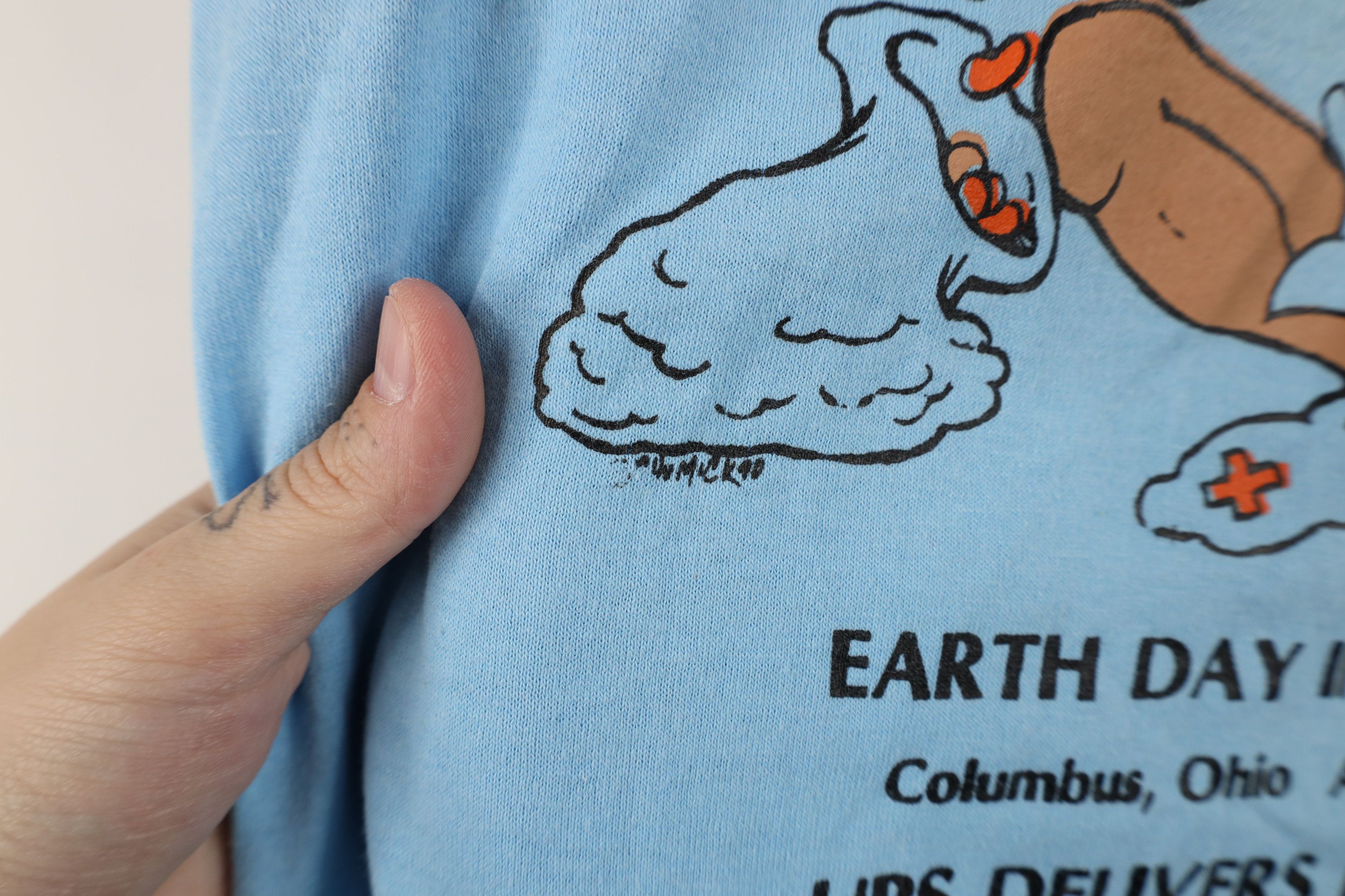 Vintage Vintage 90s Day Sun Long Sleeve T-Shirt Carolina Blue USA Size US XL / EU 56 / 4 - 11 Thumbnail