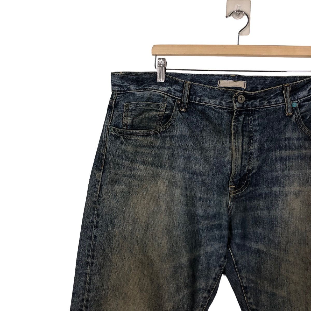 Japanese Brand 🔥Vintage Denim Jeans Uniqlo Japan Issey Miyake Size US 40 / EU 56 - 7 Thumbnail