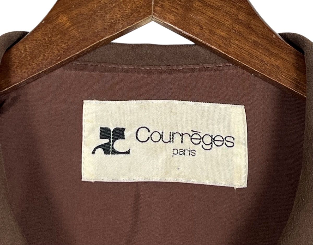 Courreges Vintage Courreges 80s Moleskin Long Coat Size M / US 6-8 / IT 42-44 - 9 Thumbnail