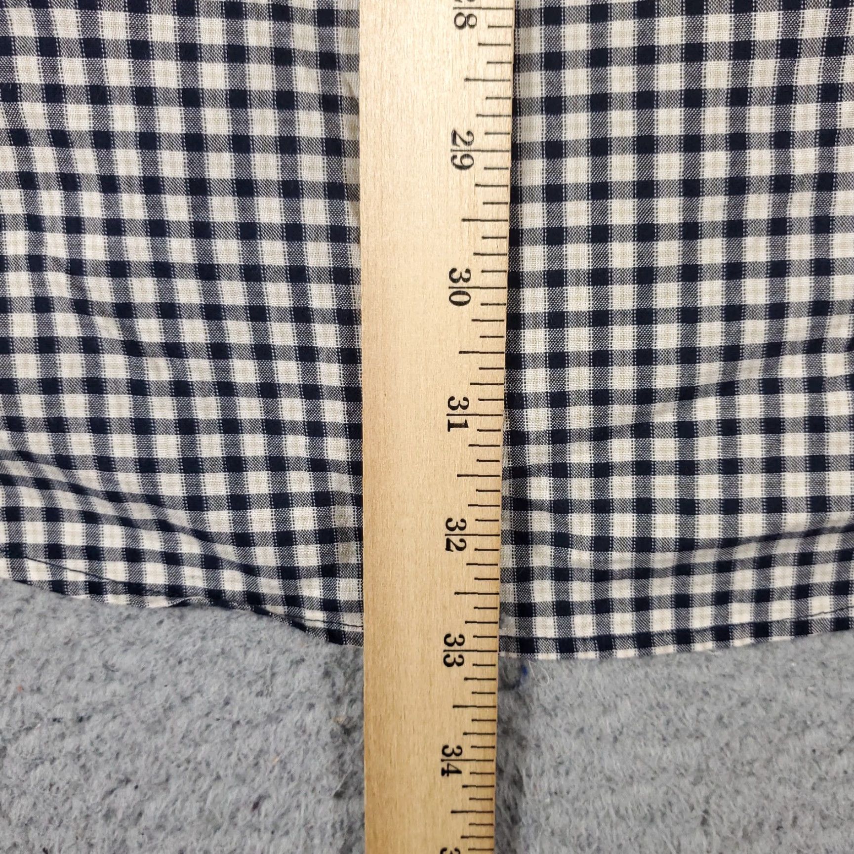 Nautica VINTAGE Nautica Shirt Mens Size L Beige Blue Check Casual Button Up Long Sleeve Size US L / EU 52-54 / 3 - 5 Thumbnail