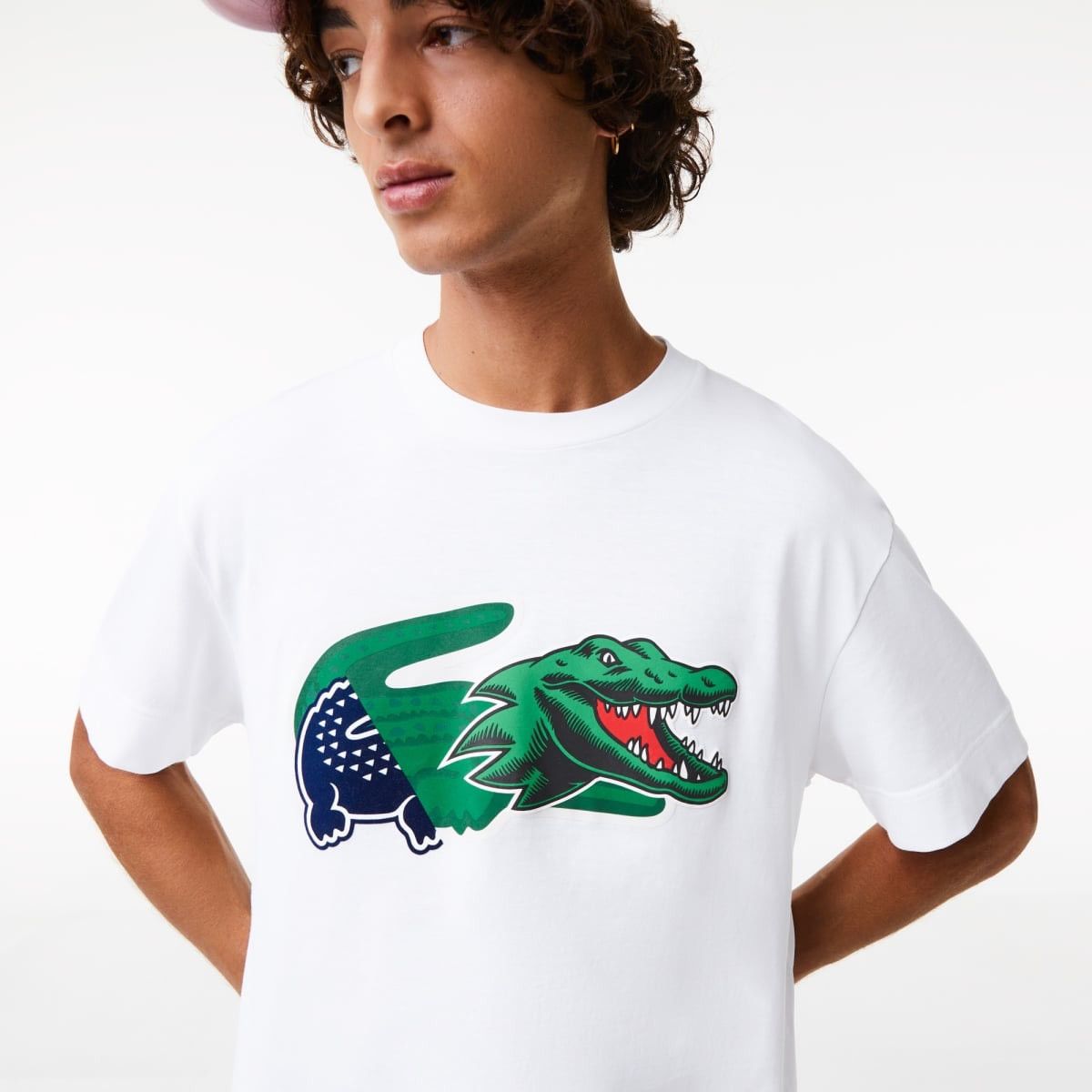 Lacoste 🇫🇷 Lacoste Relaxed Fit T-Shirt Made in France Rare Size US L / EU 52-54 / 3 - 4 Thumbnail