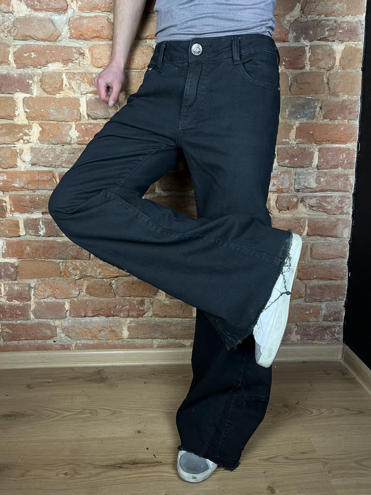 Handmade Handmade custom denim jeans flared pants reworked grunge Size US 31 - 5 Thumbnail