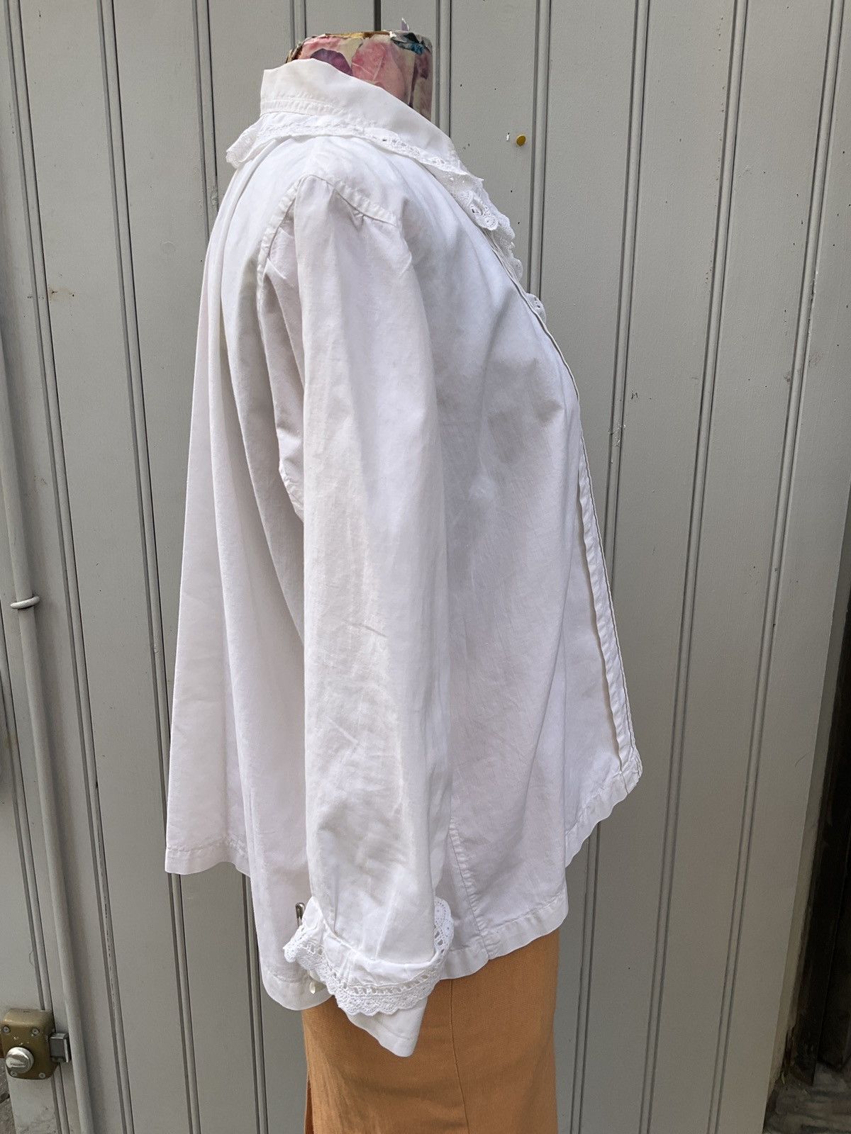 Vintage Antique cotton shirt Size M / US 6-8 / IT 42-44 - 3 Thumbnail