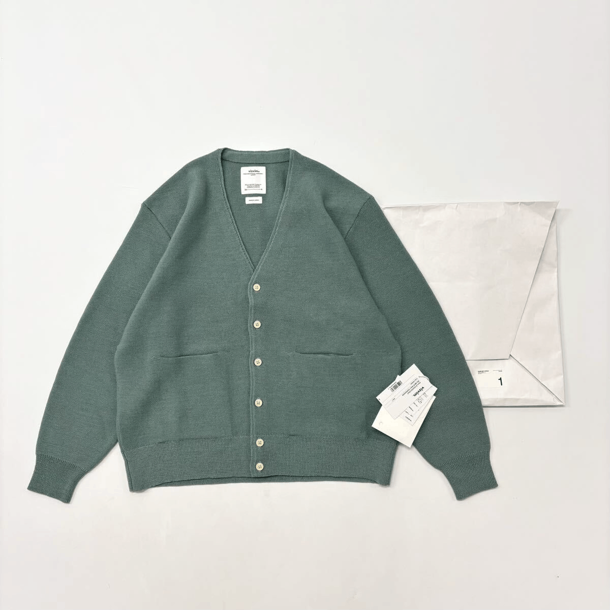 Visvim VISVIM Selmer Knit Cardigan Green Size US S / EU 44-46 / 1 - 1 Thumbnail