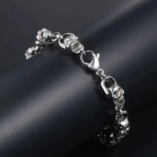 Jewelry × Vintage Punk Beads Chain Stainless Steel Necklace Size ONE SIZE - 1 Thumbnail