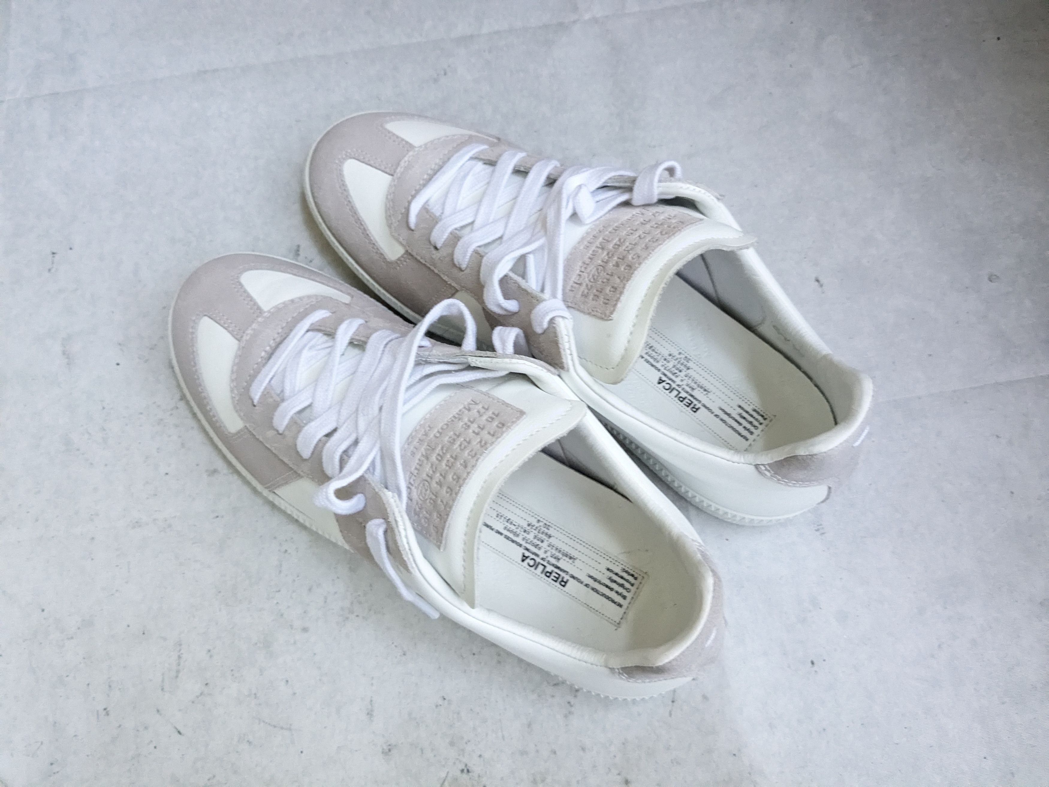 Maison Margiela Maison Margiela GAT Replica Gray White 9 42 Low Tops Size US 9 / EU 42 - 16 Thumbnail