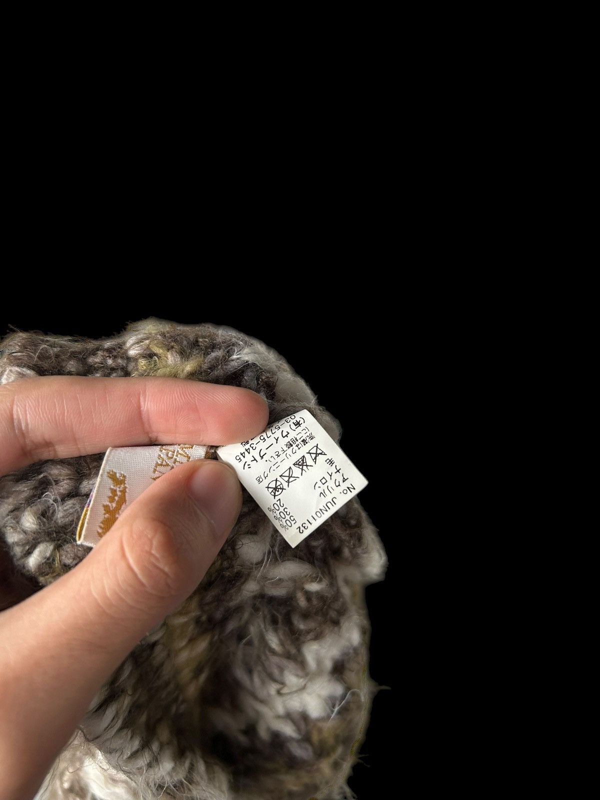 Japanese Brand × Kapital × Vintage CA4LA x Weave Toshi Knitted Fur Hairy Made in Italy Hats Size ONE SIZE - 9 Thumbnail