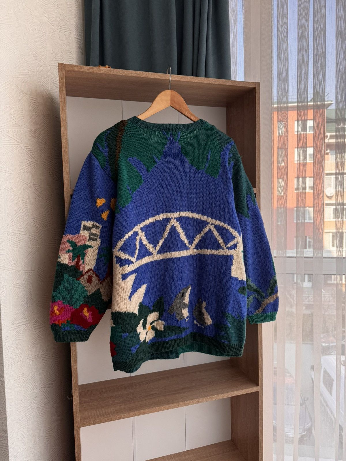 Vintage Vintage Signature Sydney Parrot & Coala Luxury Wool Cardigan Size US L / EU 52-54 / 3 - 14 Thumbnail