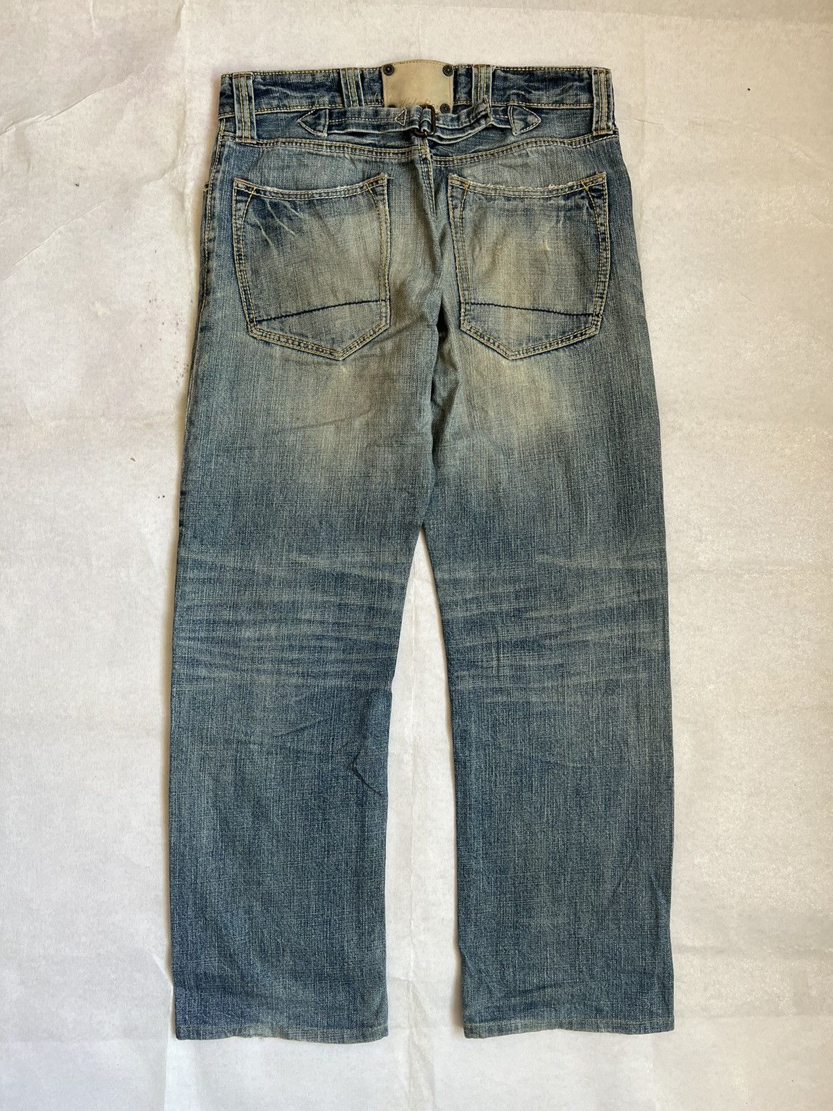 Japanese Brand Halation Buckle Belt Distressed Japanese Selvedge Denim Size US 32 / EU 48 - 11 Thumbnail