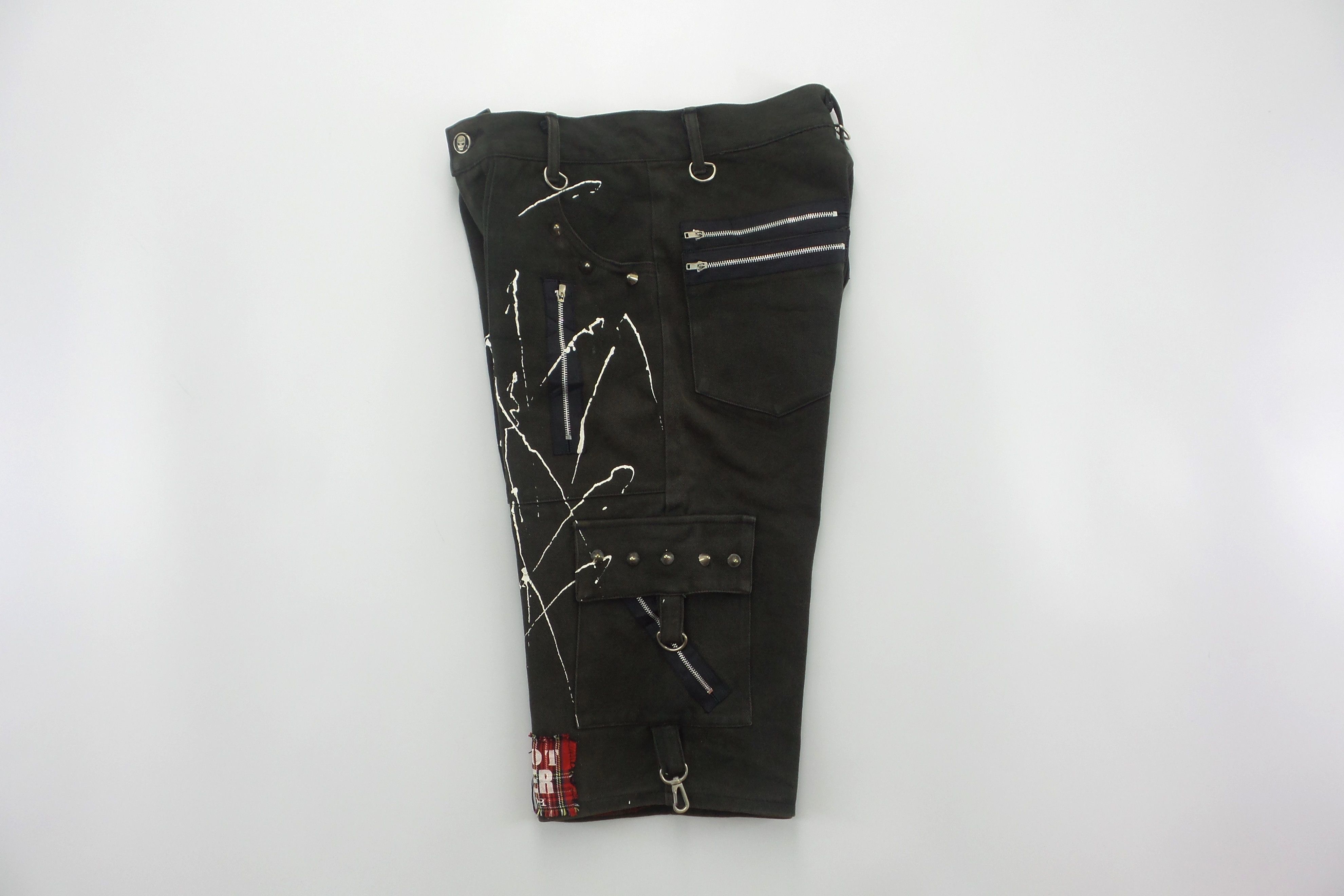 Japanese Brand × Seditionaries Sex Pot Revenge Paint Splatter Studded Shorts W28xL24 Size US 28 / EU 44 - 9 Thumbnail