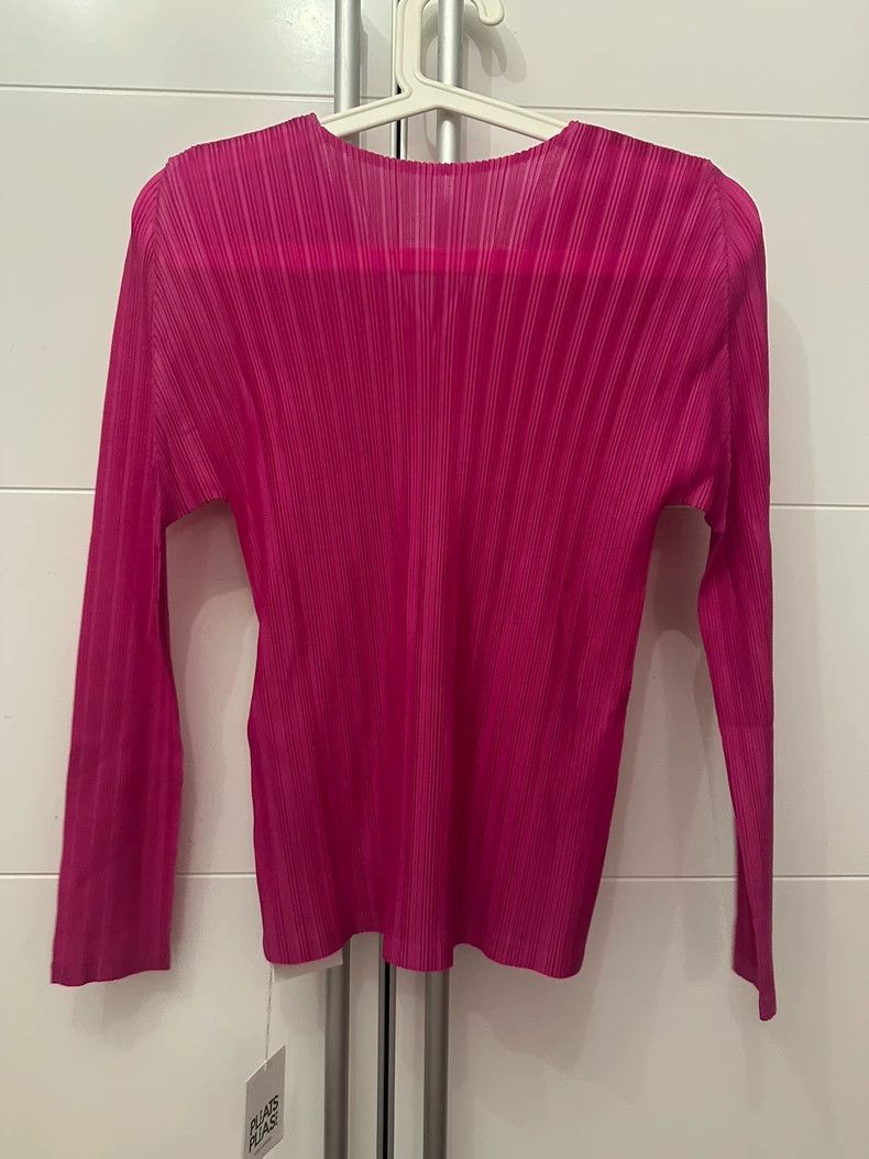 Issey Miyake Issey Miyake size:3 Hot pink pleated long-sleeved shirt Size M / US 6-8 / IT 42-44 - 8 Thumbnail