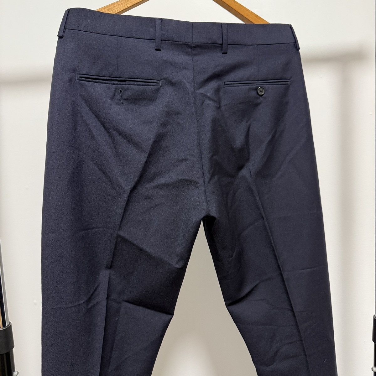 Acne Studios Acne Studios “BROBYN T WO MH” Wool-Mohair Trousers – Navy Size US 40 / EU 56 - 2 Thumbnail