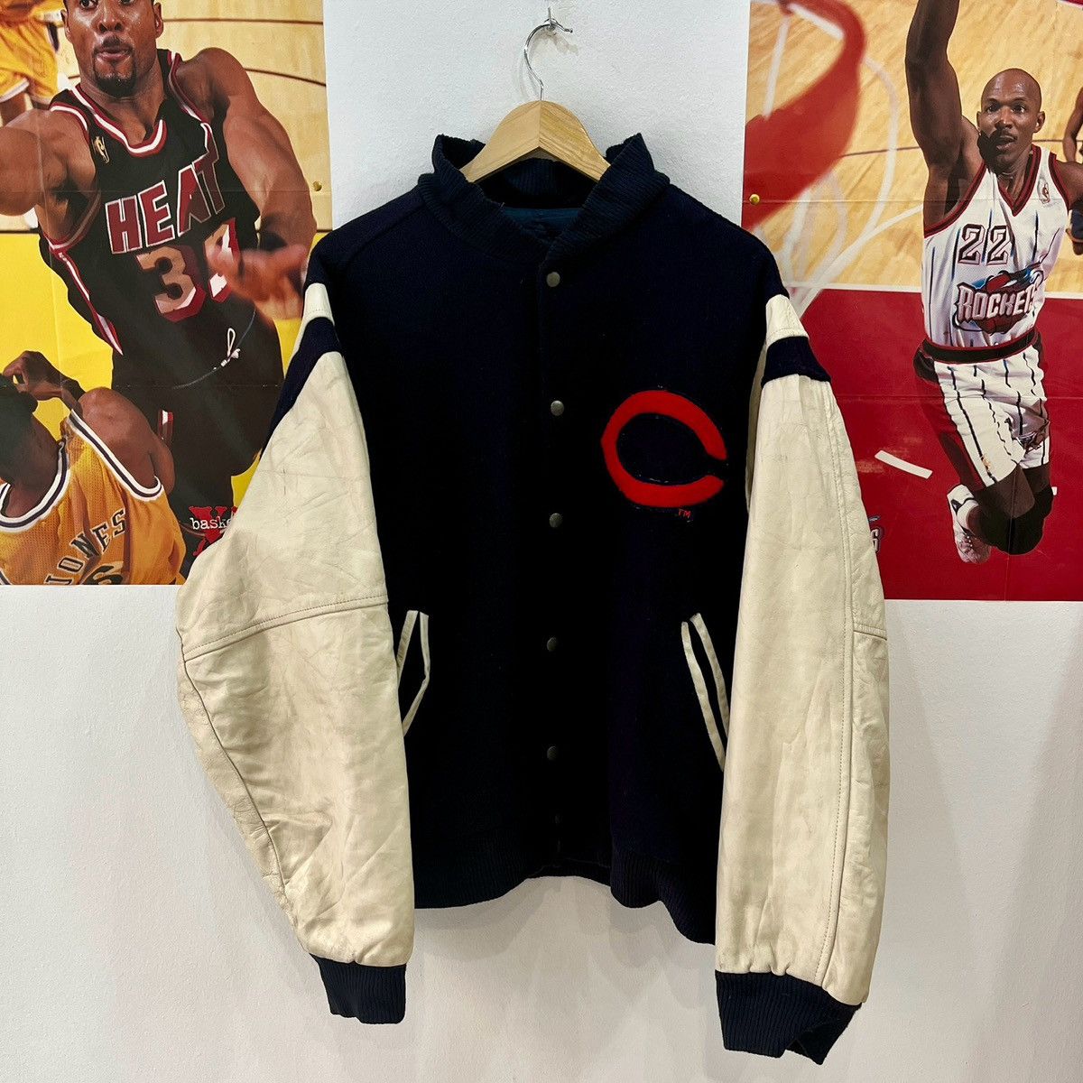 MLB × Starter × Vintage Vintage Cleveland Indians Identity INC 90’s Bomber Jacket Size US XL / EU 56 / 4 - 5 Thumbnail