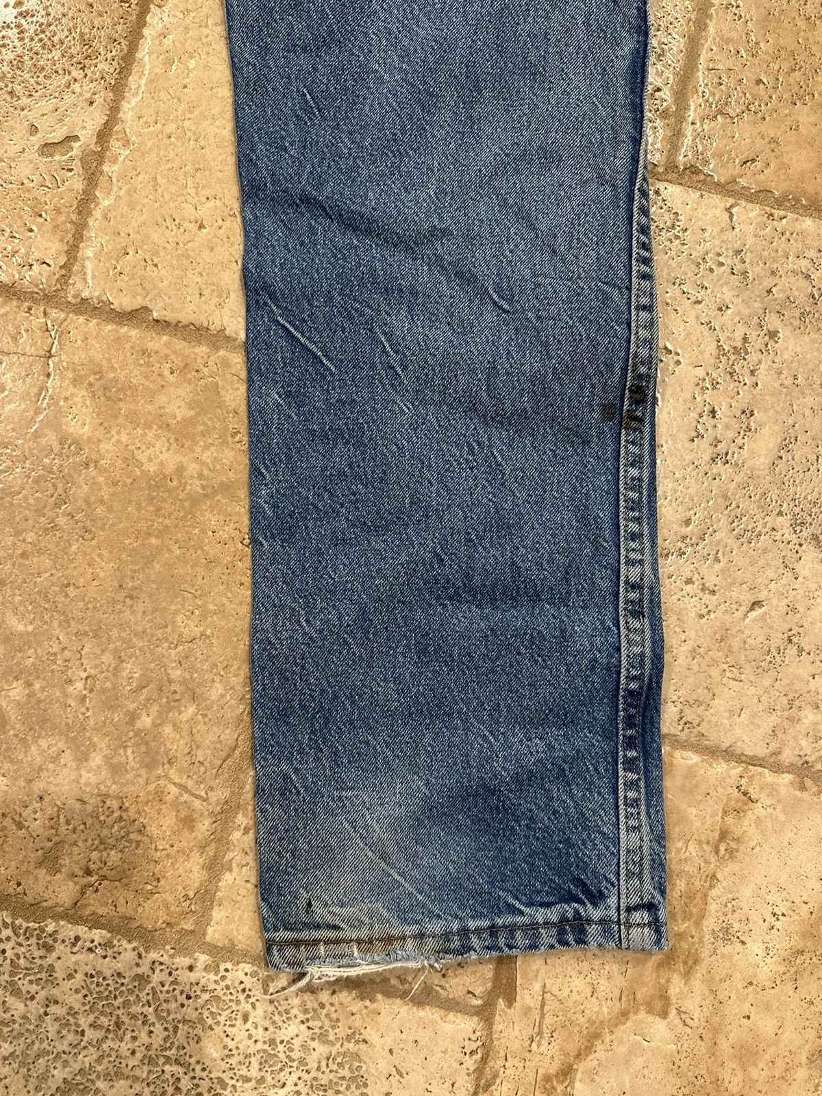 Rustler × Vintage Vintage Rustler Blue Stone Wash Knee Blowout Denim Jeans Size US 32 / EU 48 - 8 Thumbnail