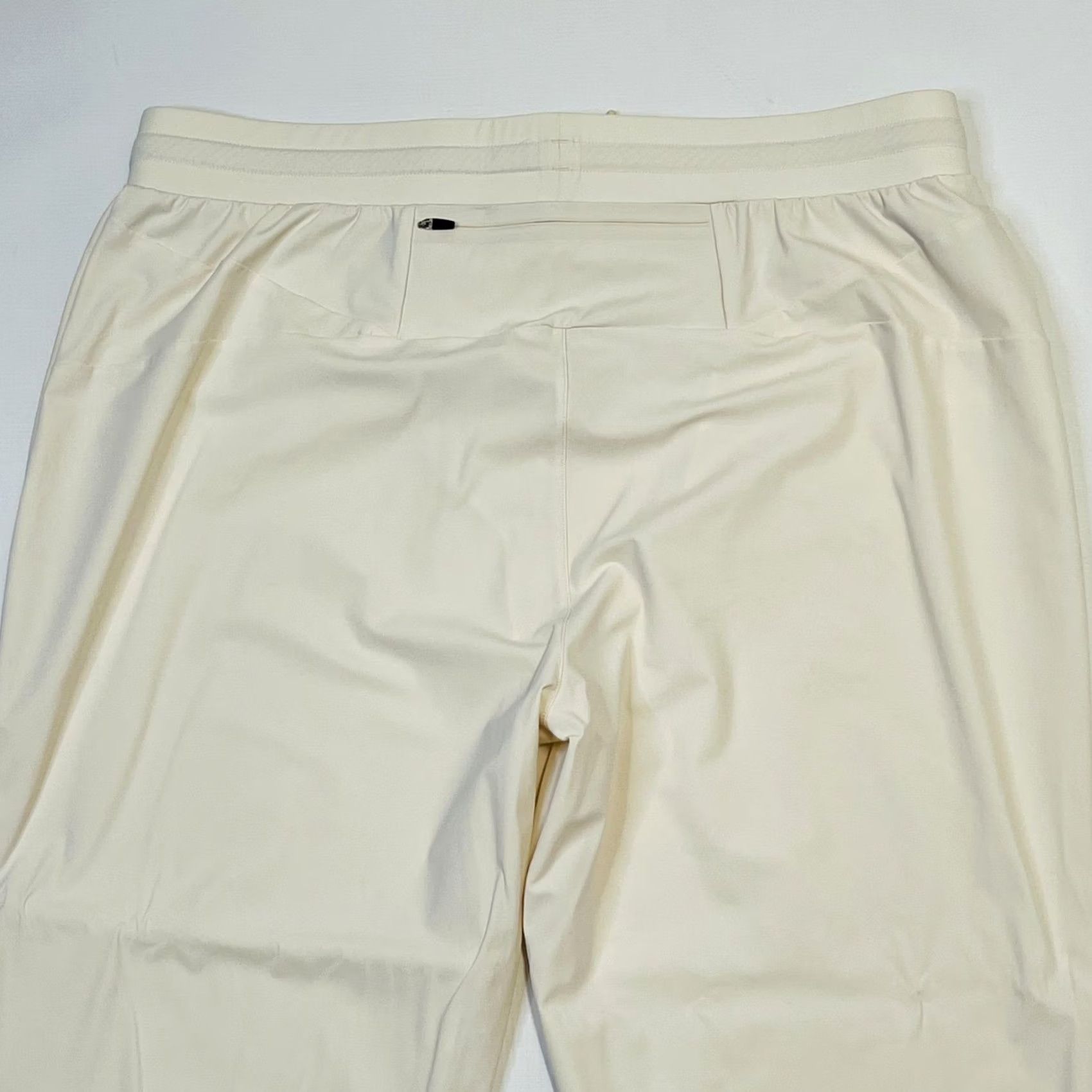 Vintage ALWRLD Pants Mens XL Cream Recycled Nylon Zip Ankle Stretch Athletic Joggers Size US 36 / EU 52 - 3 Thumbnail